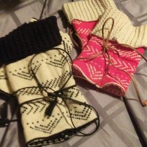 NWOT Women's boot cuffs (two pair)